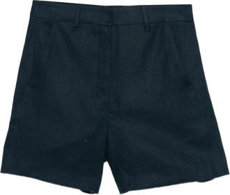 Max Mara Smmparty 437 Shorts - Dames - Korte Broeken - Blauw - 2XS - Leer - Korte Broeken