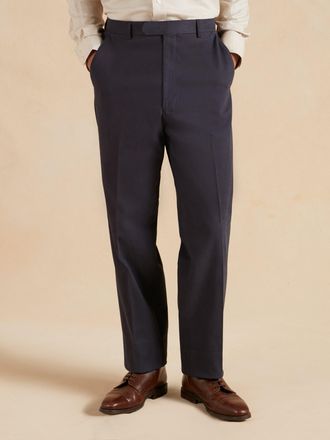 Oliver Brown Heavyweight Cotton Trousers - Navy