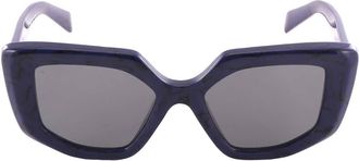 Prada Grey Irregular Ladies Sunglasses PR 14ZS 18D5Z1 50
