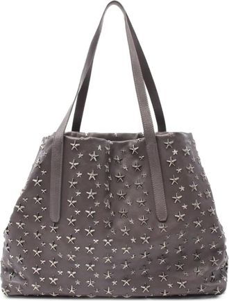 Jimmy Choo London Borsa tote con borchie anni 2000 - Grigio