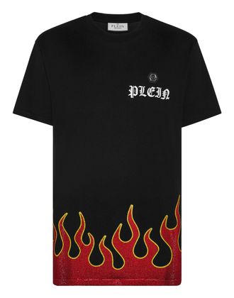 Philipp Plein T-Shirt Ronde Hals Flame
