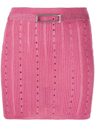 Alessandra Rich Mini-rok met kralen - Roze