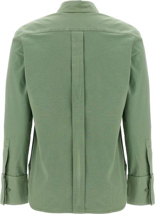 Max Mara Womens Bicolor Cotton Blouse