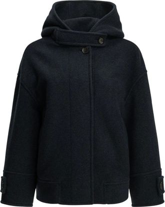 Circolo 1901 Single-breasted jas - Dames - Mantels - Blauw - Maat: S/M Zijde