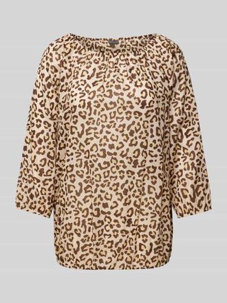 Montego Montego Blusenshirt mit Animal-Print in Beige, Gr&ouml;&szlig;e 36