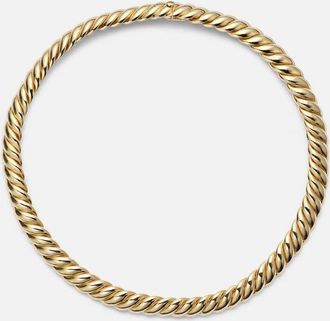 David Yurman Choker Sculpted Cable in oro 18kt
