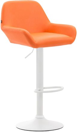 Clp Clp - Taburete De Bar Braga En Simil Cuero Naranja Blanco