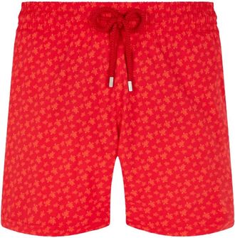 Vilebrequin Moorise Zwemshort - Heren - Strandmode - Rood - L - Katoen - Badmode