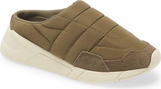 Gola Orbit Water Resistant Quilted Mule Sneaker in Khaki at Nordstrom Rack, Size 6
