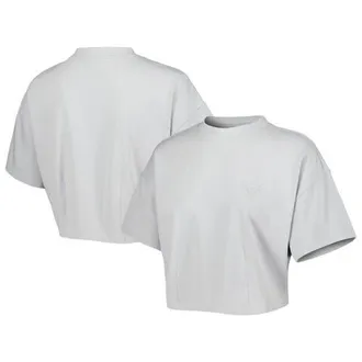 Lusso Mens Lusso Gray Chicago Bulls Nola Faded Tonal Cropped T-Shirt at Nordstrom, Size X-Large