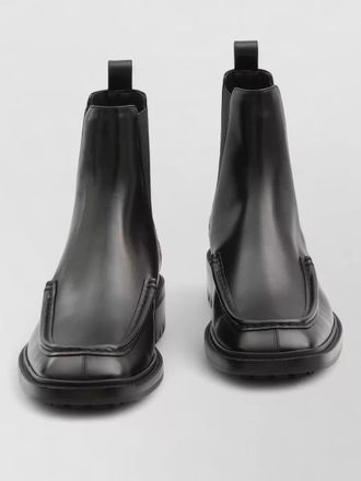 Saint Laurent joe leather chelsea boots lug sole