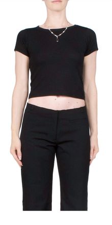 &Eacute;terne Short Sleeve Baby Tee In Black
