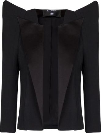 Balmain Spencer jacket - women - Viscose - 36 - Black
