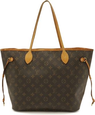 Louis Vuitton Brown Galle Monogram White Monogram Shoulder Bag Tote Bag (Pre-Owned)