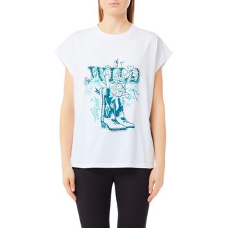 Liu Jo Maglia con stampa - - Tops - Donna - Bianco - M