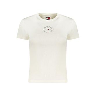 Tommy Hilfiger Bianco Katoenen Dames T-Shirt