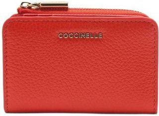 Coccinelle Soft Bovine Leather Card Case - Red