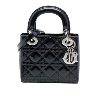 Dior Pre-owned Lady Dior Handbag - Dames - Pre-owned - Zwart - Maat: ONE Size Leer