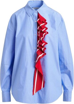 Essentiel Dames, Blouses & Shirts, Blauw, Maat: XS