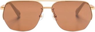 Jacquemus C1Sun Zonnebrillen - unisex - Zonnebrillen - Geel - 63 MM - Accessoires