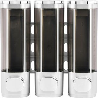 OEM Dispensador De Jab&oacute;n L&iacute;quido Para Ducha, Montaje En Pared, Juego De 3 Dispensadores, No Requiere Perforaci&oacute;n, Para Gel De Ducha, Champ&uacute;, Acondicionado