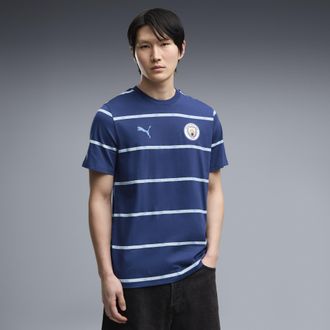 Puma T-shirt con stampa Manchester City ftblCulture da uomo, Abbigliamento, Blu, 3XL