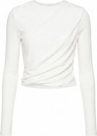 Diesel T-Asay-Pl Camiseta de Manga Larga - Tops - Mujer - Blanco - XS