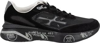 Premiata Moerun 7297 - Heren - Sneakers - Zwart - 45 EU - Leer - Schoenen