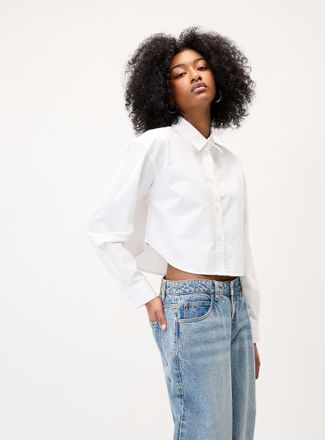 Twik Womens Cropped Oxford shirt