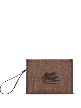 Etro Etro Clutch mit Arnika-Pegasus-Stickerei