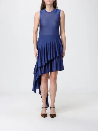 Alaia Top asimmetrico in maglia di viscosa con scollo a girocollo