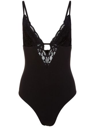 Fleur du Mal Charlotte 3-Way bodysuit - Black