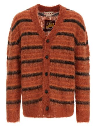 Marni Brushed Striped Cardigan