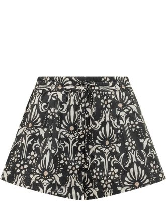 Pinko Multicolor Floral Shorts