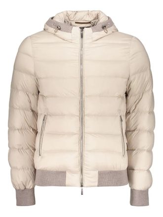 Moorer Depisis-S3 hooded padded jacket - Neutrals