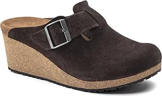 Birkenstock Womens Fanny Suede Clog In Roast