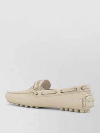 Prada boat shoes bow detail metal eyelets