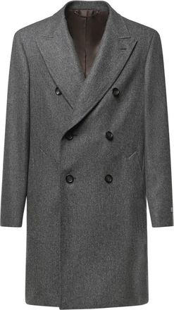 Canali Hombre, Abrigos, Gris, Talla: L