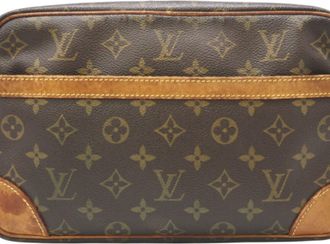 Louis Vuitton Brown Monogram Monogram Clutch Bag (Pre-Owned)