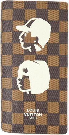 Louis Vuitton Damier Ebene Coated Canvas Long Wallet (Bi-Fold) (Pre-Owned)