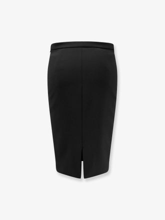 Elisabetta Franchi Monogram Detail Skirt - Black