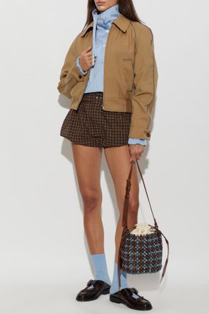 Marni Wool Bomber Jacket, Womens, Brown