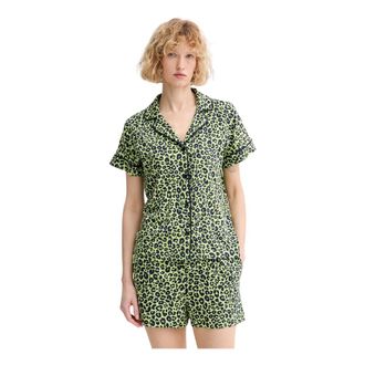 DKNY Pyjamaset van Viscose - Dames - Pyjama - Groen - S - Katoen - Nachtkleding