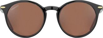 Serengeti Eyewear Leonora Classic Round Frame Sunglasses with Glossy Finish