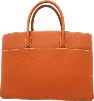 Herm&egrave;s Noisette Fjord Leather Tote Bag (Pre-Owned)