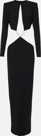 Mônot Cutout crepe maxi dress