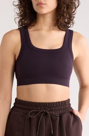 Zella Seamless Square Neck Bra in Purple Nebula at Nordstrom Rack, Size Medium