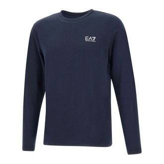 Emporio Armani Emporio Armani Ea7, Heren, Tops, Blauw, Maat: M Katoen