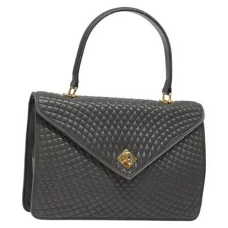 Bally Tweedehands leren handtassen - Dames - Vintage Handtas - Grijs - ONE Size - Leer - Vintage