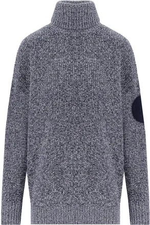 Elisabetta Franchi Navy Blue Turtleneck Jumper